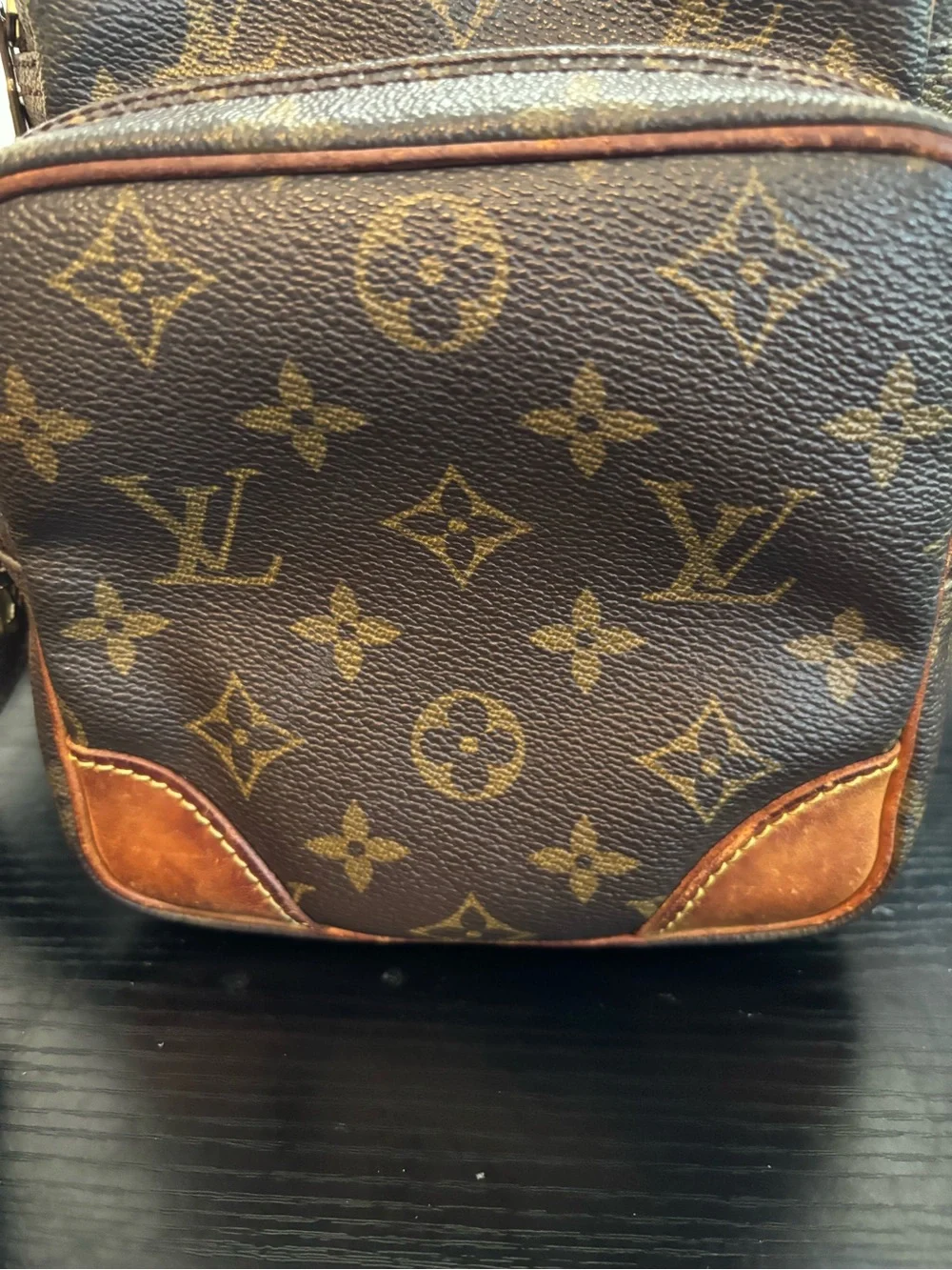 Louis Vuitton melted onto